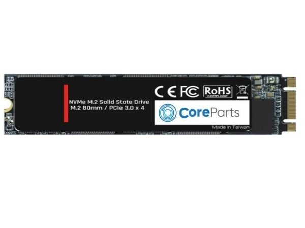 CoreParts - SSD - 256 GB - Läsa/skriva: 550/470 MB/s, Spänning: DC 3.3V - inbyggd - M.2 2280 - SATA 6Gb/s - för Dell Latitude 52XX; HP EliteBook 10...