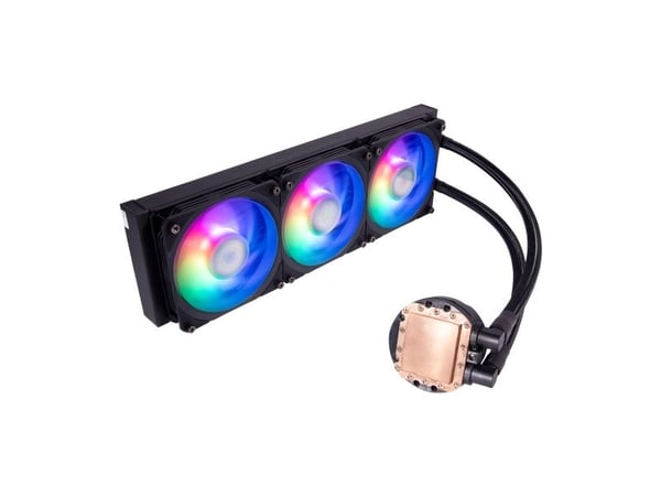 Cooler Master MasterLiquid PL360 FLUX - Væskekjølesystem for prosessor - Radiatorstørrelse: 360 mm - (for: LGA1156, AM2, AM2+, AM3, LGA1155, AM3+, ...