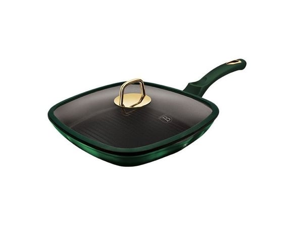 Berlinger Haus BH/6051, Rektangulær, Grillpanne, Sort, Grønn, Titan, Aluminium, 2,1 l
