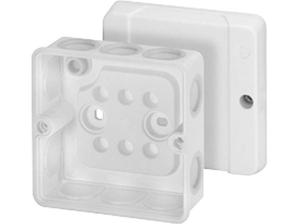 HENSEL membrandosa 88×88 mm 2,5 mm² vit utan klämma