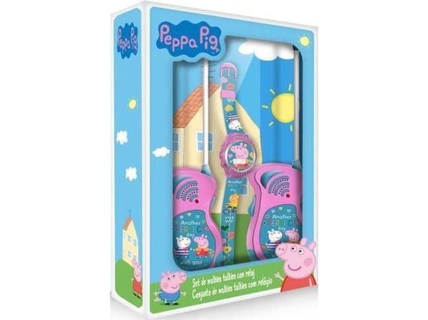 Walkie talkie set with Peppa Pig digital watch. Peppa Pig PP17047 Kids Euroswan