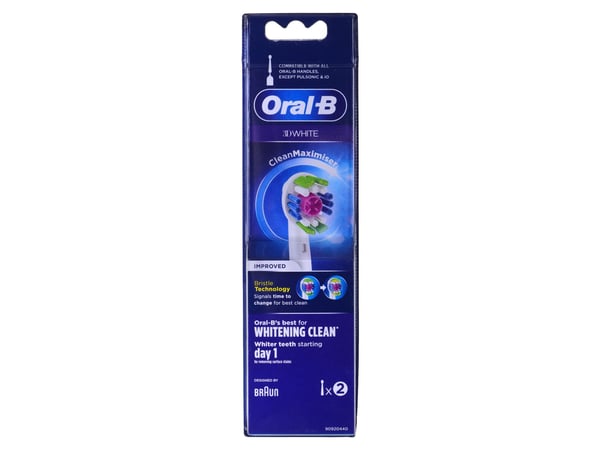Tannbørste Oral-B Braun EB18-2 3D Hvit elektrisk tannbørstehode