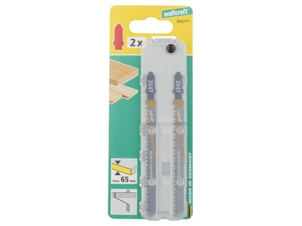 wolfcraft GmbH 4006885354708, Stikksagblad, Tre, High Carbon Steel (HCS), Grå, 9 cm, 3 mm