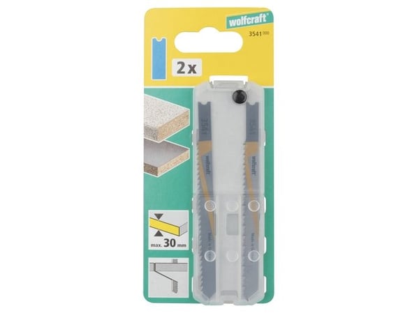 wolfcraft GmbH 3541000, Stikksagblad, Sponplate, MDF, Plast, Kryssfiner, Mykt tre, High Carbon Steel (HCS), 7,5 cm, 2,5 mm, 10 cm