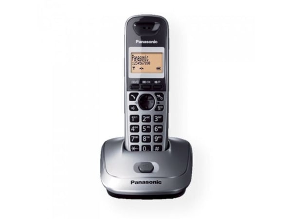 Panasonic KX-TG2511, DECT-puhelin, Johdoton puhelin, Kaiutinpuhelin, 50 entries, Soittajan tunnistus, Harmaa
