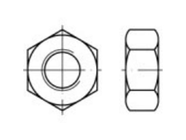 TOOLCRAFT 934T05,0 TO-6608979 sekskantmuttere M5 DIN 934 titan (1 stk)