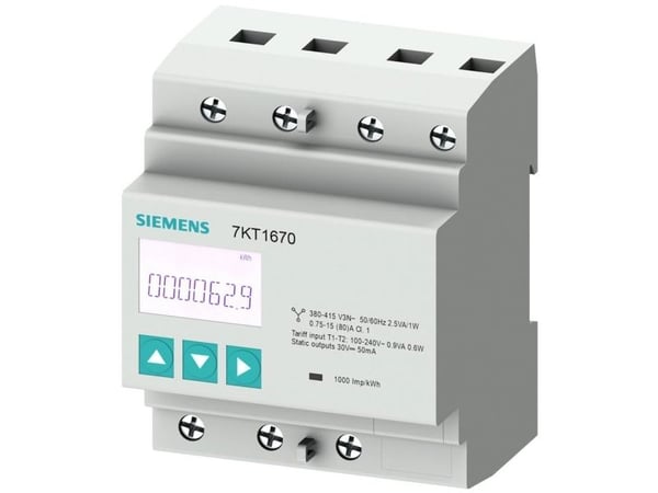 Siemens 7KT1668, Starkström, kWh, IP40, 80 A, 359 g, 362 g