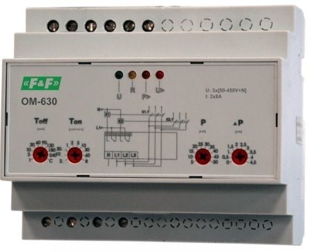 F&amp;F Tehonrajoitin OM-630 kolmivaiheinen 5-50kW OM-630 OM-630
