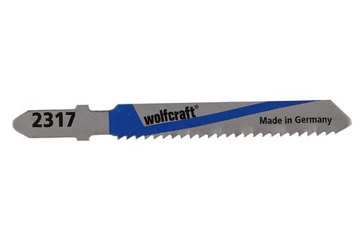 wolfcraft GmbH 2367000, Stikksagblad, Aluminium, Rustfri stålplate (tynn), Høy-Hastighets Stål (HHS), 5 cm, 2 mm, 6 mm