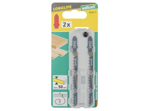 wolfcraft GmbH 4006885354500, Stikksagblad, Tre, High Carbon Steel (HCS), Sort, 7,5 cm, 4 mm
