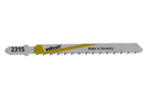wolfcraft GmbH 2365000, Stikksagblad, Sponplate, Løvtre, Kjøkkenbenk, Plast, Høy-Hastighets Stål (HHS), 7,5 cm, 2,5 mm, 3 cm