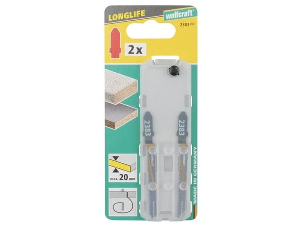 wolfcraft GmbH HCS, Stikksagblad, Laminat, Parkett, Plast, Tre, 5 cm, 7,5 cm, 2 stykker