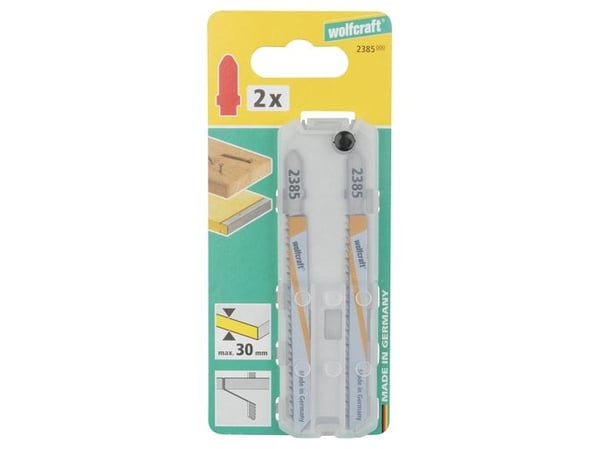 wolfcraft GmbH 2385000, Stikksagblad, Sponplate, Løvtre, Laminat, Plast, Tre med spiker, Bimetall, 7,5 cm, 2,5 mm, 3 cm