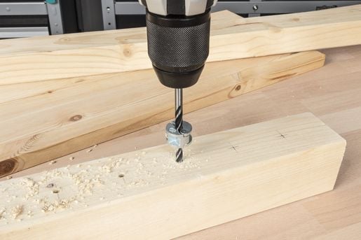 Wolfcraft 2733000 Puukierrepora 10 mm Sylinterikahva 1 kpl