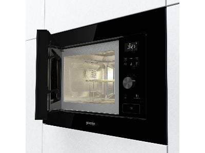 Gorenje Advanced BM201AG1BG - Mikrobølgeovn med grill - innebygd - 20 liter - 800 W - svart