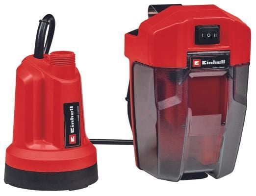 Einhell GE-SP 18 LL Li (1x4,0Ah), Batteri, 0,8 Bar, 4500 l/h, IPX8, Svart, Röd
