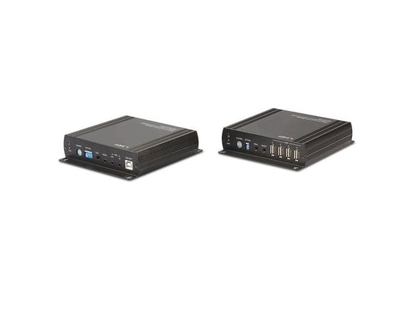 Lindy 39245, Sender og Mottaker, Koblet med ledninger (ikke trådløs), 140 m, Cat6, 60 Hz, Svart
