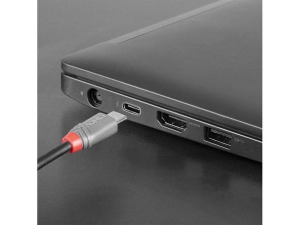 Lindy 36940, 0,5 m, USB C, USB B, USB 2.0, 0,48 Gbit/s, Svart