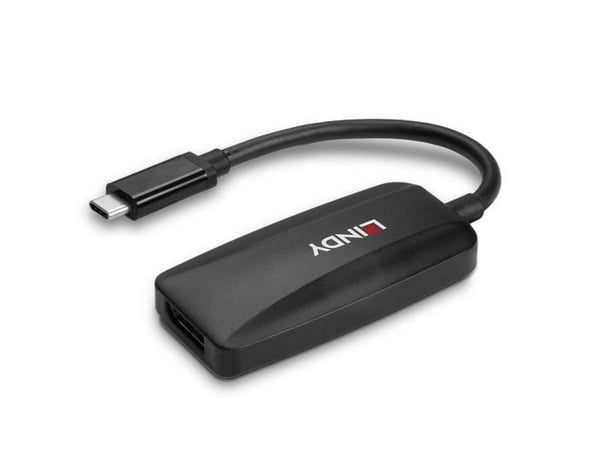 Lindy 43337, 0.13 m, USB Type-C, DisplayPort, uros, naaras, suora, suora