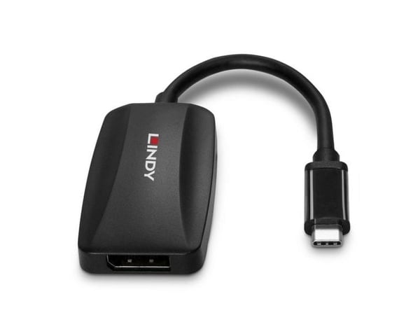 Lindy 43337, 0.13 m, USB Type-C, DisplayPort, uros, naaras, suora, suora