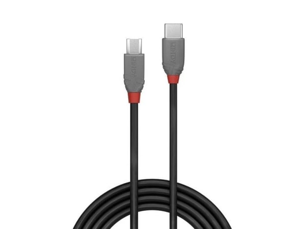 Lindy 36893, 3 m, USB C, Micro-USB B, USB 2.0, 0,48 Gbit/s, Svart