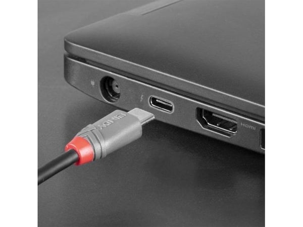 Lindy 36893, 3 m, USB C, Micro-USB B, USB 2.0, 0,48 Gbit/s, Svart
