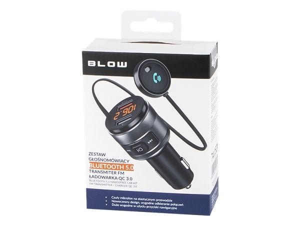 BLOW 74-152#, FM, 87,5 - 108 MHz, Bluetooth, Cigartenner/lighter, 5 V, 1 A