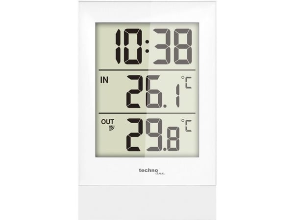 Technoline WS 9178, Hvit, Inne Termometer, Utendørs Barometer, Termometer, Batteri, AA Mignon LR06, 85 mm