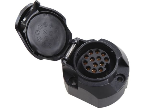 Hona/uttag för biltrailer i plast 13Pin 4838# - 4838#