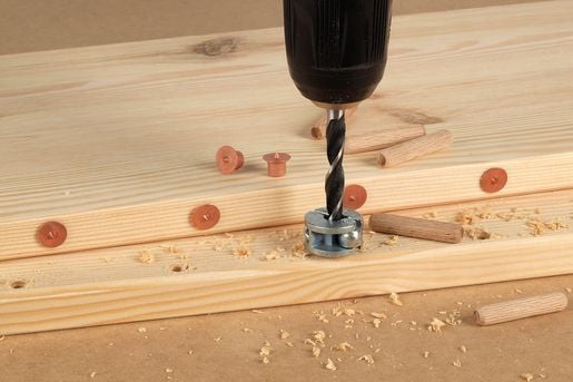 wolfcraft GmbH 2912000, Dyvel midtpunkt, Stål, 1,5 cm, 1,8 cm, 4 stykker, Europa