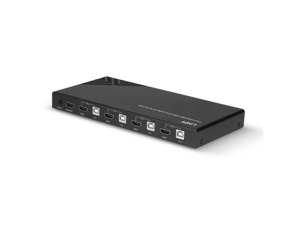 Lindy 32810, 4096 x 2160 piksler, 4K Ultra HD, Svart