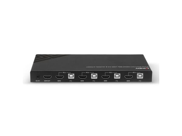 Lindy 32810, 4096 x 2160 piksler, 4K Ultra HD, Svart