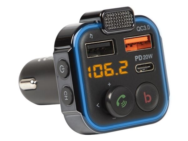 BLOW 74-166#, FM, 87,5 - 108 MHz, LED, Bluetooth, Cigartenner/lighter, 12 - 24 V