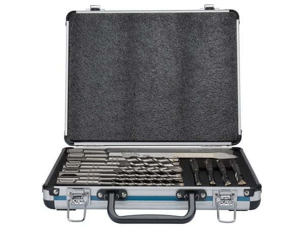 Makita - Drillbit- og meiselsett - for betong, murverk, murstein - flat, spiss - 13 deler - SDS-plus - lengde: 160 mm, 110 mm, 250 mm