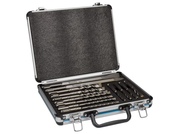 Makita - Drillbit- og meiselsett - for betong, murverk, murstein - flat, spiss - 13 deler - SDS-plus - lengde: 160 mm, 110 mm, 250 mm