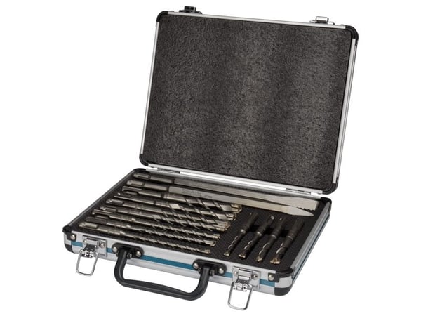 Makita - Drillbit- og meiselsett - for betong, murverk, murstein - flat, spiss - 13 deler - SDS-plus - lengde: 160 mm, 110 mm, 250 mm