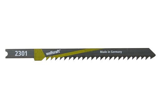 wolfcraft GmbH 2301000, Stikksagblad, Sponplate, Kryssfiner, Mykt tre, High Carbon Steel (HCS), 7,5 cm, 3 mm, 10 cm