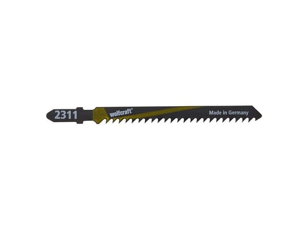 wolfcraft GmbH 2311000, Stikksagblad, Sponplate, Kryssfiner, Mykt tre, High Carbon Steel (HCS), 7,5 cm, 3 mm, 5 cm