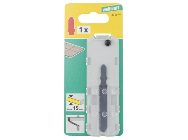 wolfcraft GmbH 2319000, Stikksagblad, Soft Keramiske veggflis, 5 cm, 7,5 cm, 1 stykker