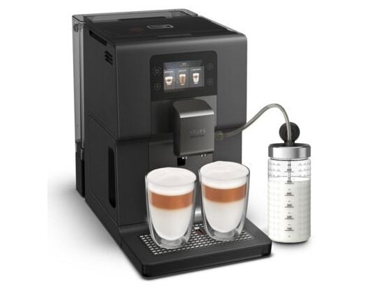 Krups Intution Preference EA875U10, Espressomaskin, 3 l, Malt kaffe, Innebygd kaffekvern, 1450 W, Sort