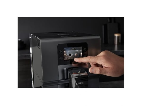 Krups Intution Preference EA875U10, Espressomaskin, 3 l, Malt kaffe, Innebygd kaffekvern, 1450 W, Sort