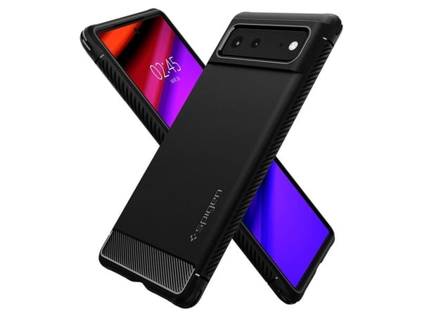 Spigen Rugged Armor, Etui, Google, Pixel 6, 16,3 cm (6.4"), Sort