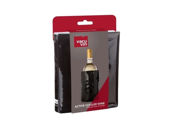 Vacu Vin Active Cooler Wine, Glass Flaske, Vin, Sort, Monokromatisk, 5 min, 1 stykker