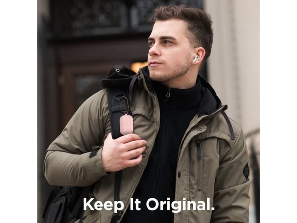 elago AirPods Pro Original Hang Case, Etui, Silikon, Rosa