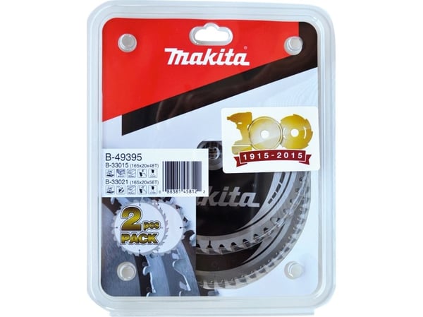 Makita - Sirkelsagbladsett - 2 deler - 165 mm - 56 tenner