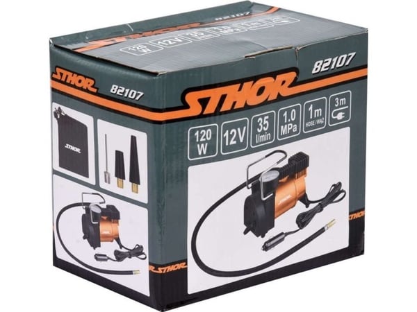 STHOR bilkompressor 12V 120W 35 LPM