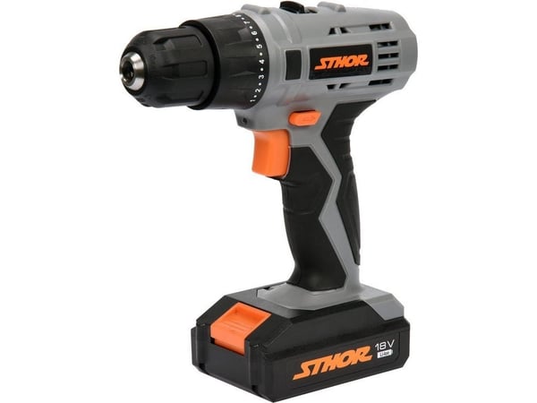 STHOR batteridrevet skrumaskin 18V/2-AK