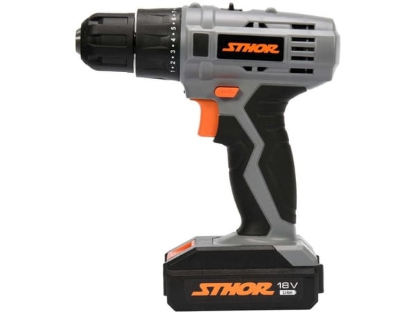 STHOR batteridrevet skrumaskin 18V/2-AK