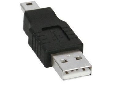 InLine 33441C, USB 2.0 A male, 5-p USB 2.0, Musta