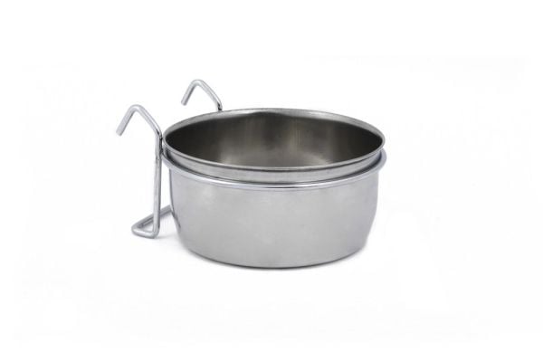 Beeztees 653451, Hund, Rustfritt stål, Sort, Sølv, Matskål til kjæledyr, Monokromatisk, 0,6 l